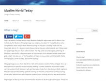 Tablet Screenshot of muslimworldtoday.com